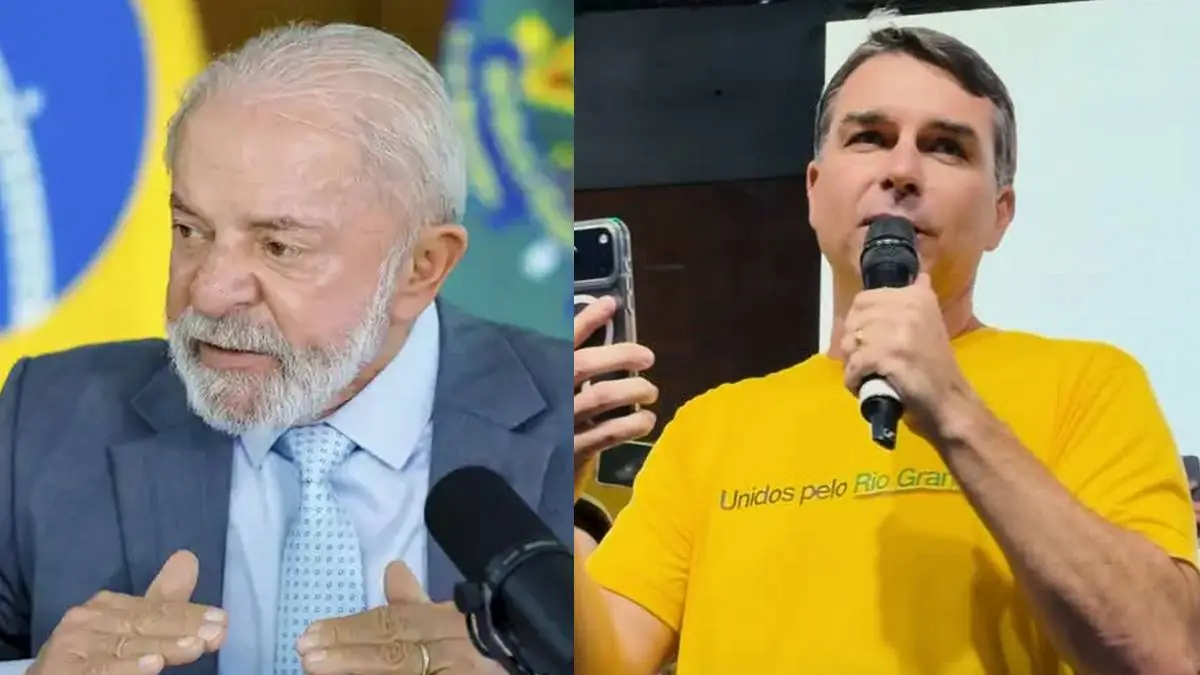 Pesquisa aponta rejeição de Lula e Flávio Bolsonaro acima de 50% nas eleições (Foto: Agência Brasil/Instagram)